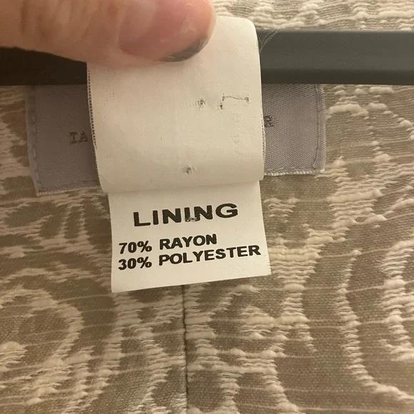 Barney’s New York Cream Floral Brocade Sleeveless Shift Dress, Size 8 - Picture 5 of 8